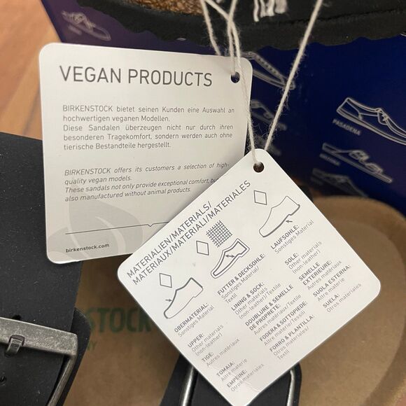 Birkenstock Men's Arizona Vegan Synthetics Sandals | Men’s 10 | NEW - Picture 7 of 9